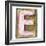 Wooden Alphabet Block, Letter E-donatas1205-Framed Premium Giclee Print