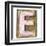 Wooden Alphabet Block, Letter E-donatas1205-Framed Art Print