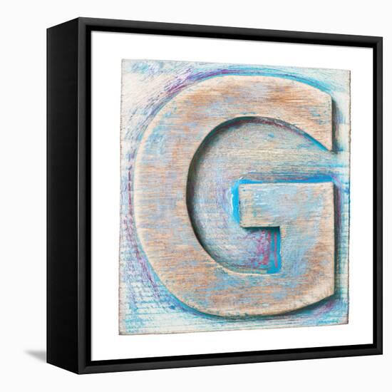 Wooden Alphabet Block, Letter G-donatas1205-Framed Stretched Canvas