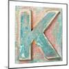 Wooden Alphabet Block, Letter K-donatas1205-Mounted Art Print