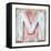 Wooden Alphabet Block, Letter M-donatas1205-Framed Stretched Canvas