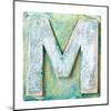 Wooden Alphabet Block, Letter M-donatas1205-Mounted Art Print