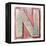 Wooden Alphabet Block, Letter N-donatas1205-Framed Stretched Canvas