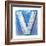 Wooden Alphabet Block, Letter V-donatas1205-Framed Premium Giclee Print