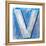 Wooden Alphabet Block, Letter V-donatas1205-Framed Stretched Canvas