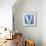 Wooden Alphabet Block, Letter V-donatas1205-Framed Stretched Canvas displayed on a wall