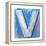 Wooden Alphabet Block, Letter V-donatas1205-Framed Stretched Canvas