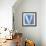 Wooden Alphabet Block, Letter V-donatas1205-Framed Stretched Canvas displayed on a wall