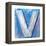 Wooden Alphabet Block, Letter V-donatas1205-Framed Stretched Canvas