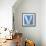Wooden Alphabet Block, Letter V-donatas1205-Framed Stretched Canvas displayed on a wall