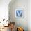 Wooden Alphabet Block, Letter V-donatas1205-Framed Stretched Canvas displayed on a wall