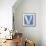 Wooden Alphabet Block, Letter V-donatas1205-Framed Stretched Canvas displayed on a wall