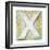 Wooden Alphabet Block, Letter X-donatas1205-Framed Art Print