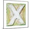 Wooden Alphabet Block, Letter X-donatas1205-Mounted Art Print