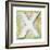 Wooden Alphabet Block, Letter X-donatas1205-Framed Art Print