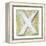 Wooden Alphabet Block, Letter X-donatas1205-Framed Stretched Canvas