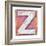 Wooden Alphabet Block, Letter Z-donatas1205-Framed Art Print