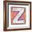 Wooden Alphabet Block, Letter Z-donatas1205-Framed Art Print