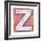 Wooden Alphabet Block, Letter Z-donatas1205-Framed Art Print