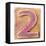 Wooden Alphabet Block, Number 2-donatas1205-Framed Stretched Canvas