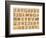 Wooden Alphabet Blocks With Letters And Numbers-donatas1205-Framed Art Print