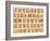 Wooden Alphabet Blocks With Letters And Numbers-donatas1205-Framed Art Print