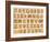 Wooden Alphabet Blocks With Letters And Numbers-donatas1205-Framed Art Print