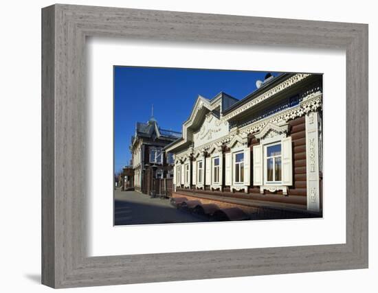 Wooden Architecture, the House of Europe, Irkutsk, Siberia, Russia, Eurasia-Bruno Morandi-Framed Photographic Print