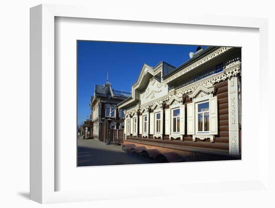 Wooden Architecture, the House of Europe, Irkutsk, Siberia, Russia, Eurasia-Bruno Morandi-Framed Photographic Print