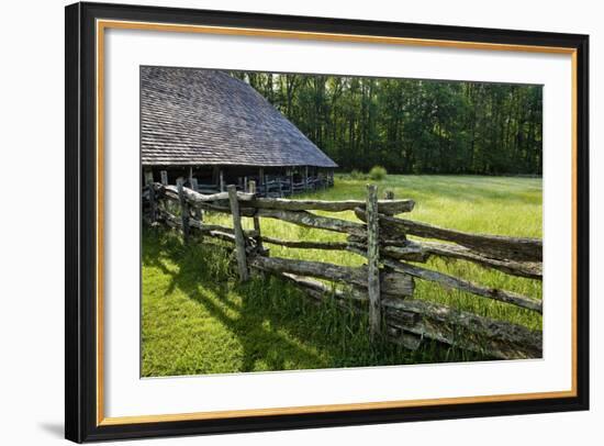 Wooden Barn, Mountain Farm Museum, Great Smoky Mountains National Park, North Carolina, USA-null-Framed Photographic Print