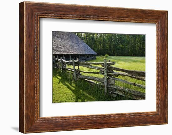 Wooden Barn, Mountain Farm Museum, Great Smoky Mountains National Park, North Carolina, USA-null-Framed Photographic Print