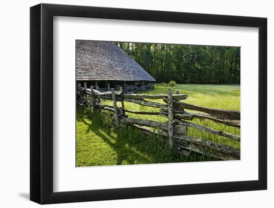 Wooden Barn, Mountain Farm Museum, Great Smoky Mountains National Park, North Carolina, USA-null-Framed Photographic Print
