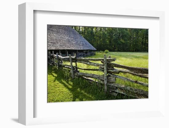 Wooden Barn, Mountain Farm Museum, Great Smoky Mountains National Park, North Carolina, USA-null-Framed Photographic Print