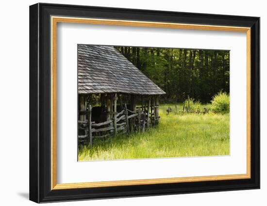 Wooden Barn, Mountain Farm Museum, Great Smoky Mountains National Park, North Carolina, USA-null-Framed Photographic Print