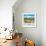 Wooden Bench overlooking a Florida wild Beach-Philippe Hugonnard-Framed Photographic Print displayed on a wall