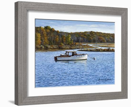 Wooden Boat in Essex-Bruce Dumas-Framed Giclee Print