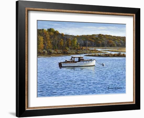 Wooden Boat in Essex-Bruce Dumas-Framed Giclee Print