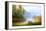 Wooden Boat On The Bank Of Lake On A Decline-balaikin2009-Framed Stretched Canvas