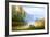 Wooden Boat On The Bank Of Lake On A Decline-balaikin2009-Framed Art Print