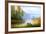 Wooden Boat On The Bank Of Lake On A Decline-balaikin2009-Framed Art Print