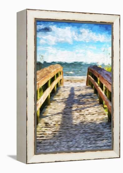 Wooden Bridge  - In the Style of Oil Painting-Philippe Hugonnard-Framed Premier Image Canvas