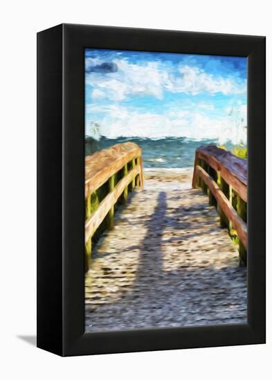 Wooden Bridge  - In the Style of Oil Painting-Philippe Hugonnard-Framed Premier Image Canvas