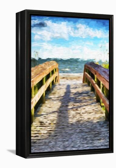 Wooden Bridge  - In the Style of Oil Painting-Philippe Hugonnard-Framed Premier Image Canvas