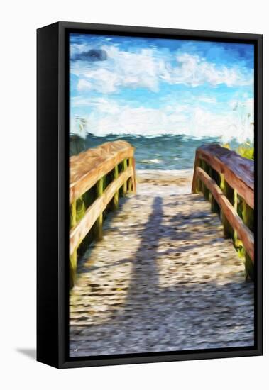 Wooden Bridge  - In the Style of Oil Painting-Philippe Hugonnard-Framed Premier Image Canvas