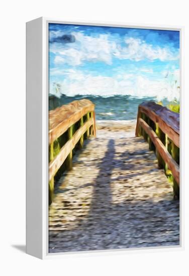 Wooden Bridge  - In the Style of Oil Painting-Philippe Hugonnard-Framed Premier Image Canvas