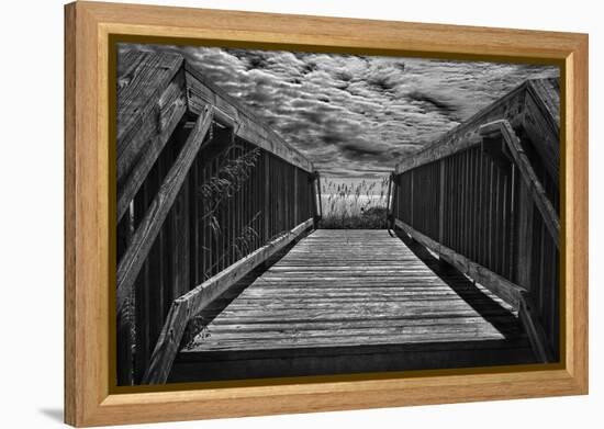 Wooden Bridge Myrtle Beach SC-null-Framed Stretched Canvas