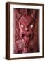 Wooden Carving at a Maori Meeting House, Waitangi Treaty Grounds, Bay of Islands-Matthew Williams-Ellis-Framed Photographic Print