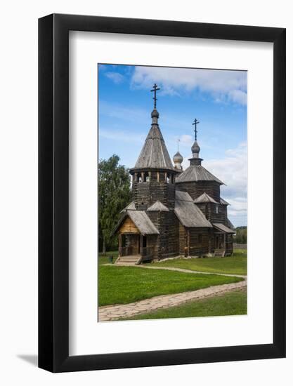 Wooden Church in the Museum of Wooden Architecture, Suzdal, Golden Ring, Russia, Europe-Michael Runkel-Framed Photographic Print