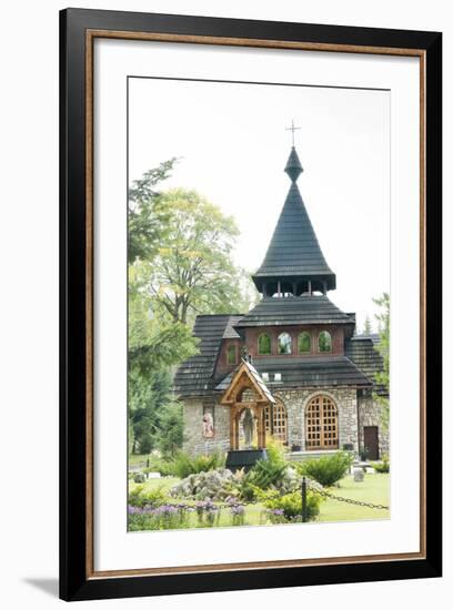 Wooden Church on the Edge of Tatra National Park, Zakopane, Poland, Europe-Kim Walker-Framed Photographic Print