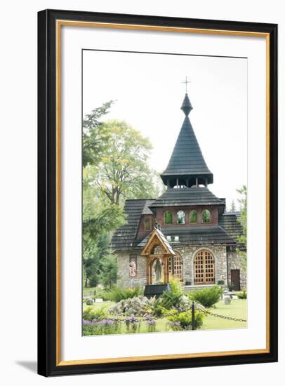 Wooden Church on the Edge of Tatra National Park, Zakopane, Poland, Europe-Kim Walker-Framed Photographic Print